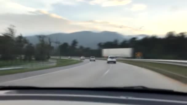 Zeitraffer Weiche Unschärfe Der Chiangmai Highway Road — Stockvideo