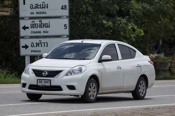 Chiangmai Thailand July 2018 Private Eco Car Nissan Almera N17 — стоковое фото