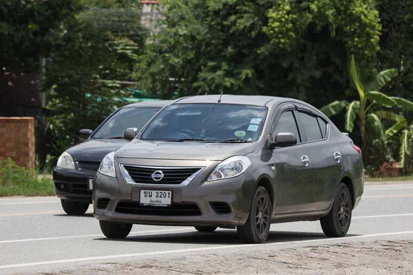 Chiangmai Thailand July 2018 Private Eco Car Nissan Almera N17 — стоковое фото