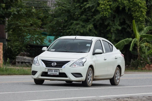 Chiangmai Thailand July 2018 Private Eco Car Nissan Almera N17 — стоковое фото