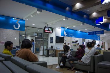 Chiangmai, Tayland - 10 Ağustos 2018: Chiang mai Ram hastane. Üstün standartlar ve state-of-art imkanları ile özel hastane.