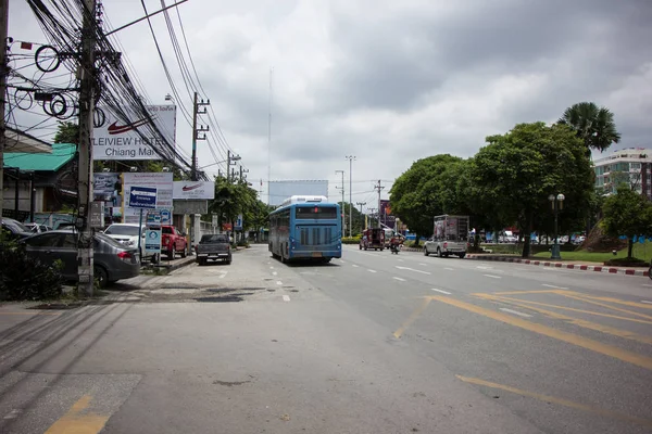 Chiangmai Tajlandia 2018 Sierpnia Autobus Blk Rtc Lub Chiangmai Smart — Zdjęcie stockowe