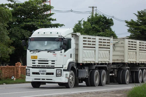 Chiangmai Tailândia Julho 2018 Isuzu Trailer Dump Truck Highway Road — Fotografia de Stock