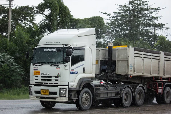 Chiangmai Tailândia Julho 2018 Isuzu Trailer Dump Truck Highway Road — Fotografia de Stock