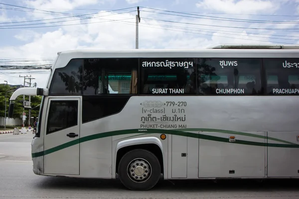 Chiangmai Thailand Augustus 2018 Bus Van Greenbus Bedrijf Groene Bus — Stockfoto