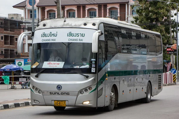 Chiangmai Thailand Augusti 2018 Buss Greenbus Företag Gröna Bussen Stora — Stockfoto