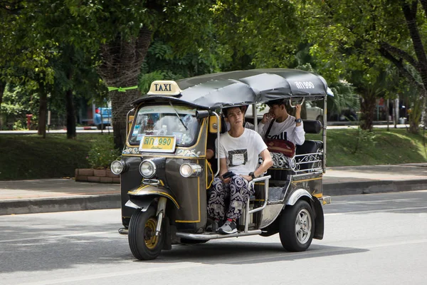 Chiangmai Thailand August 2018 Tuk Tuk Taxi Chiangmai Service Der — Stockfoto
