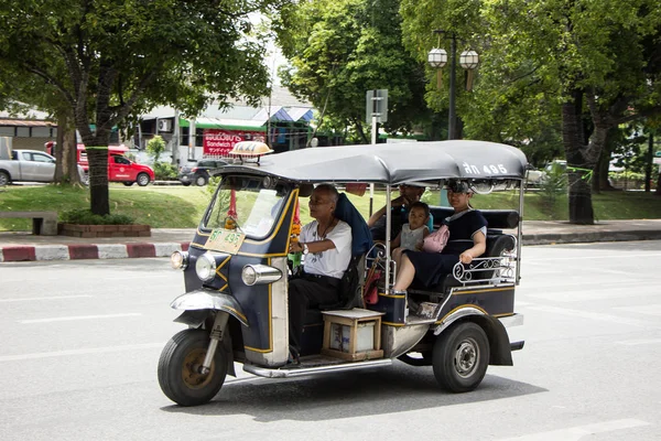 Chiangmai Thailand August 2018 Tuk Tuk Taxi Chiangmai Service City — Stock Photo, Image