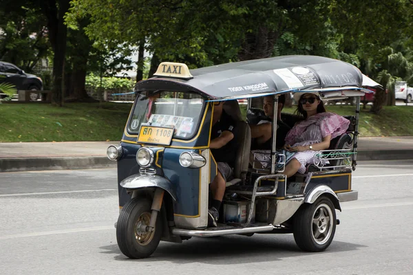 Chiangmai Tajlandia 2018 Sierpnia Tuk Tuk Taxi Chiangmai Service Mieście — Zdjęcie stockowe