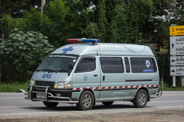 Chiangmai Tailândia Julho 2018 Ambulance Van Sansai Luang Subdistrict Administrative — Fotografia de Stock