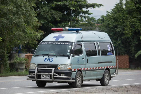 Chiangmai Thailand July 2018 Ambulance Van Sansai Luang Subdistrict Administrative — Stock Photo, Image