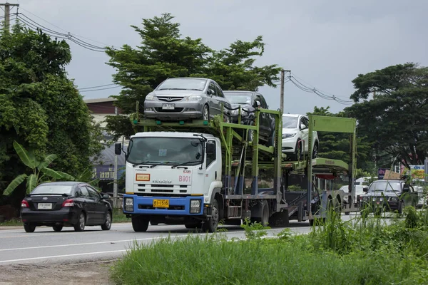 Chiangmai Tailandia Julio 2018 Nuevo Camión Transporte Logístico Aves Para — Foto de Stock