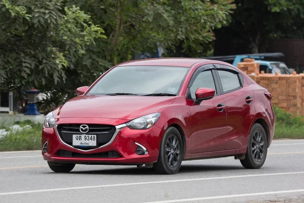 Chiangmai Tailandia Julio 2018 Coche Ecológico Privado Mazda Carretera 1001 — Foto de Stock