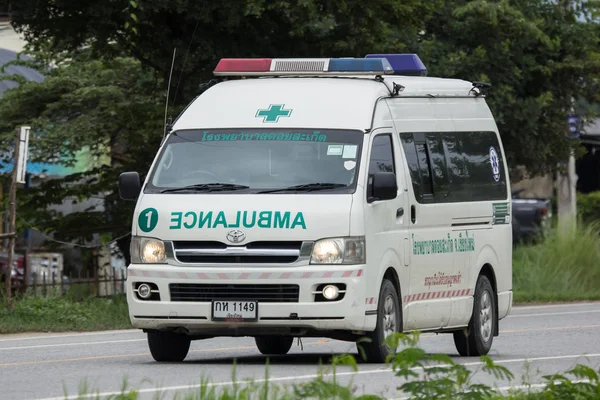 Chiangmai Thailand July 2018 Ambulance Van Doisaket Hospital Road 1001 — Stock Photo, Image