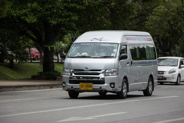 Chiangmai Tayland Ağustos 2018 Havaalanı Servisi Otobüs Minibüs Hizmet Havaalanı — Stok fotoğraf