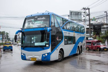 Chiangmai, Tayland - 18 Ağustos 2018: Ulaşım otobüs hükümet şirket. Fotoğraf Chiangmai otobüs istasyonu.