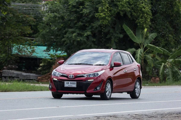 Чиангмай Таиланд Августа 2018 Новый Частный Автомобиль Toyota Yaris Hatchback — стоковое фото