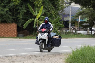 Chiangmai, Tayland - 3 Ağustos 2018: Özel motosiklet, Honda'ı tıklatın. Fotoğrafa yol no.121 8 km şehir merkezine Chiangmai, Tayland.