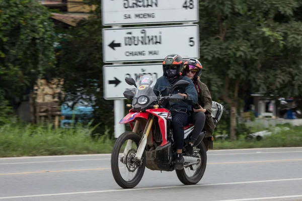 Chiangmai, Tayland - 3 Ağustos 2018: Özel Honda Cbr motosiklet yarış. Fotoğrafa yol no.121 8 km şehir merkezine Chiangmai, Tayland.