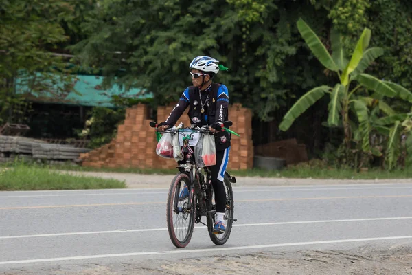 Чиангмай Таиланд Августа 2018 Года Частный Велосипед Стариком Шоссе Дороге — стоковое фото