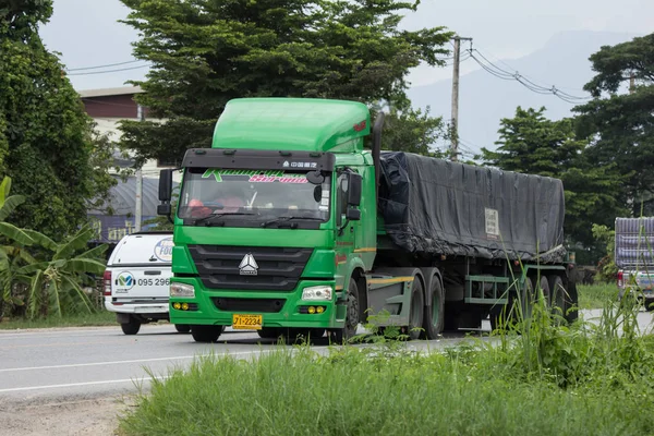 Chiangmai Thailandia Agosto 2018 Private Cnhtc Truck Container Cargo Foto — Foto Stock