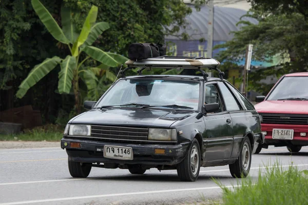 Chiangmai Tailândia Agosto 2018 Carro Velho Privado Nissan Sunny Estrada — Fotografia de Stock