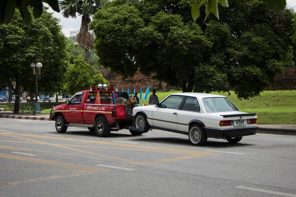 Chiangmai Tailândia Agosto 2018 Caminhão Reboque Para Movimentação Carros Emergência — Fotografia de Stock