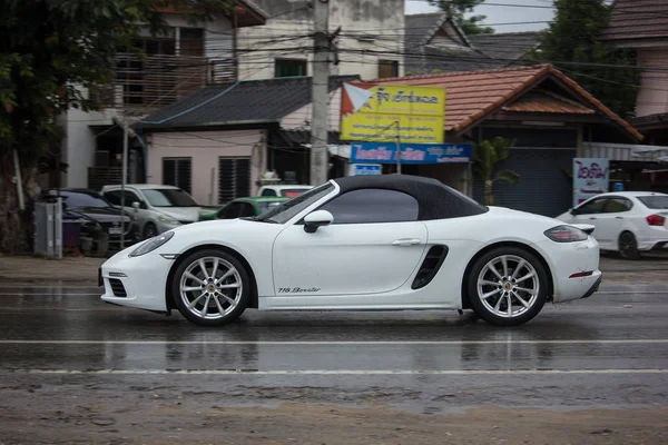 Chiangmai Tailândia Agosto 2018 Super Carro Privado Porsche Estrada 1001 — Fotografia de Stock