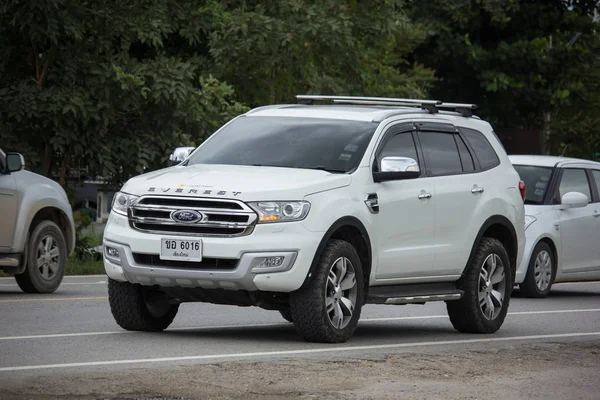 Chiangmai Thajsko Srpna 2018 Soukromá Suv Vůz Ford Everest Silnici — Stock fotografie