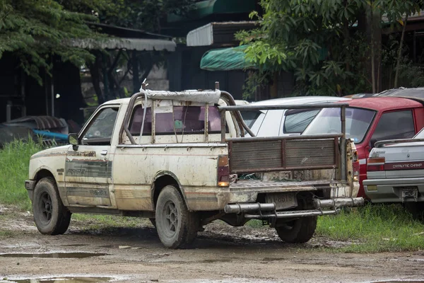 Chiangmai Thailand August 2018 Private Isuzu Old Pickup Car Photo — Stock Photo, Image