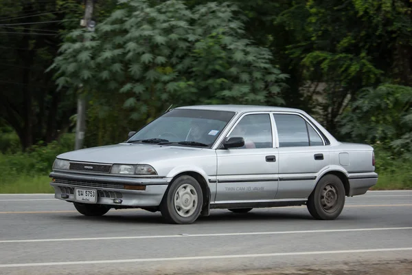 Chiangmai Thailand August 2018 Private Old Car Toyota Corolla Photo — Stock Photo, Image