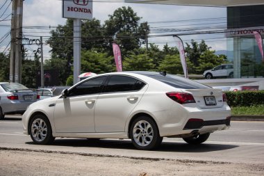 Chiangmai, Tayland - 11 Eylül 2018: Özel araç, İngiliz otomotiv Mg6 ürün. Fotoğrafa yol no.1001 8 km şehir merkezine Chiangmai, Tayland.