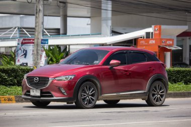 Chiangmai, Tayland - 11 Eylül 2018: Özel otomobil, Mazda Cx-3, cx3. Fotoğraf Road Hayır 121 hakkında 8 km şehir merkezine Chiangmai, Tayland.
