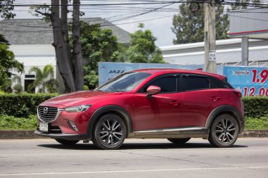 Chiangmai, Tayland - 11 Eylül 2018: Özel otomobil, Mazda Cx-3, cx3. Fotoğraf Road Hayır 121 hakkında 8 km şehir merkezine Chiangmai, Tayland.