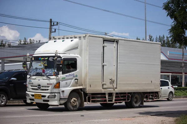 Chiangmai Tajlandia 2018 Września Przenieść Prywatne Hino Cargo Ciężarówka Słonia — Zdjęcie stockowe