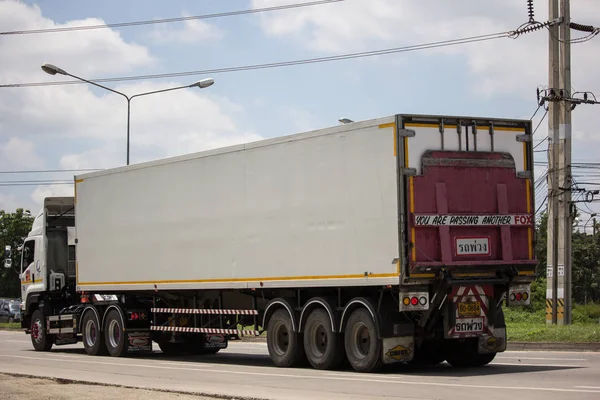 Chiangmai Tailândia Setembro 2018 Container Truck Parame Logistics Transportation Company — Fotografia de Stock