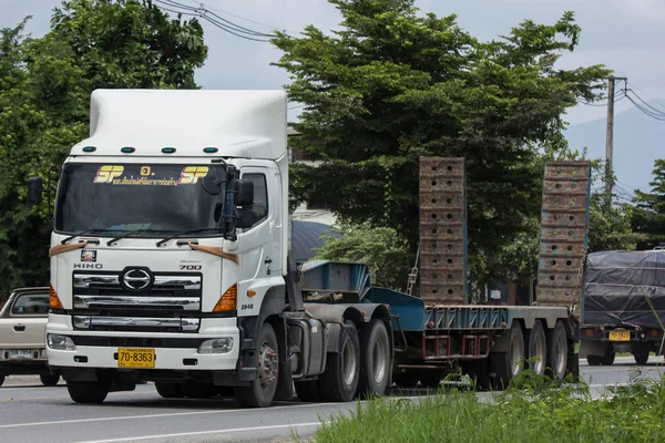 Chiangmai Tailandia Agosto 2018 Camión Carga Hino Privado Foto Carretera — Foto de Stock