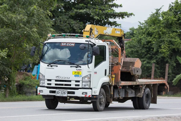 Chiangmai Tailândia Agosto 2018 Private Isuzu Cargo Truck Foto Estrada — Fotografia de Stock