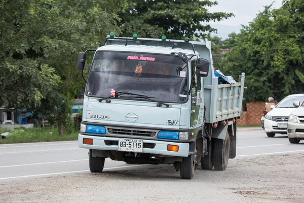 Chiangmai Tailandia Agosto 2018 Camión Volquete Privado Hino Carretera 1001 — Foto de Stock