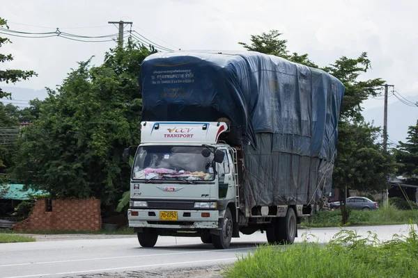 Chiangmai Thailanda August 2018 Private Hino Cargo Truck Fotografie Drumul — Fotografie, imagine de stoc