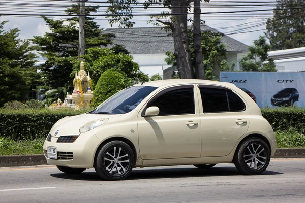 Chiangmai Thaïlande Septembre 2018 Eco Car Nissan March Sur Route — Photo