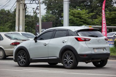Chiangmai, Tayland - 20 Ağustos 2018: Özel otomobil, Mazda Cx-3, cx3. Fotoğraf Road Hayır 121 hakkında 8 km şehir merkezine Chiangmai, Tayland.
