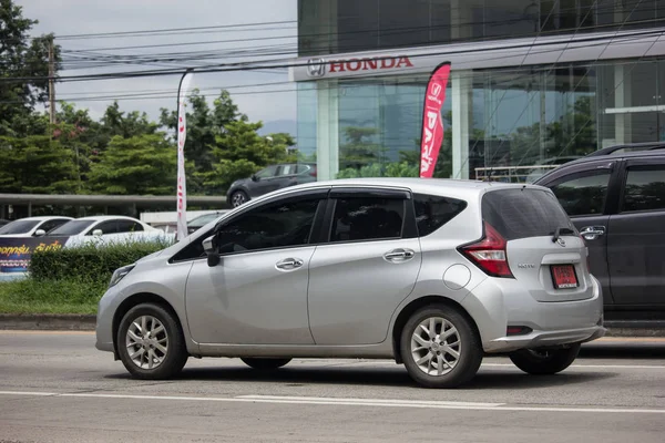 Чиангмай Таиланд Августа 2018 Частный Новый Эко Автомобиль Nissan Note — стоковое фото