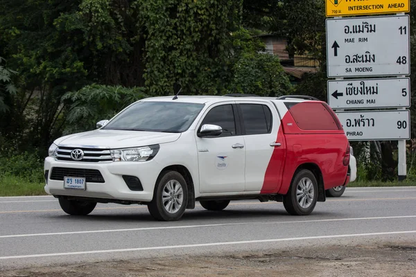 Chiangmai Tailandia Septiembre 2018 Pickup Truck Thailand Post Foto Carretera — Foto de Stock