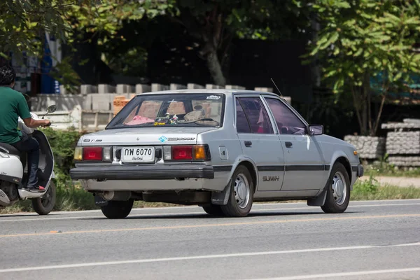 Chiangmai Tailândia Setembro 2018 Carro Velho Privado Nissan Sunny Estrada — Fotografia de Stock