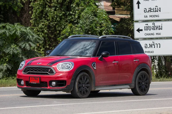 Чиангмай Таиланд Сентября 2018 Частный Автомобиль Mini Cooper Дороге Номер — стоковое фото