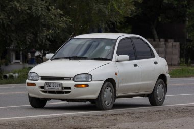 Chiangmai, Tayland - 10 Eylül 2018: Özel Old araba, Mazda 121. Fotoğraf Road Hayır 121 hakkında 8 km şehir merkezine Chiangmai, Tayland.