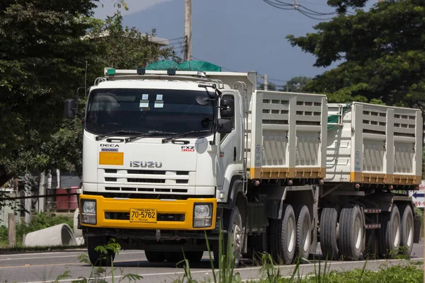 Chiangmai Tailândia Setembro 2018 Private Isuzu Dump Truck Estrada 1001 — Fotografia de Stock