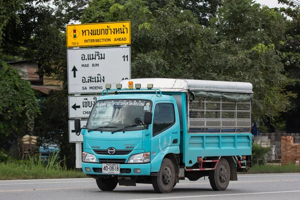 Chiangmai Tailândia Setembro 2018 Private Hino Cargo Truck Foto Estrada — Fotografia de Stock