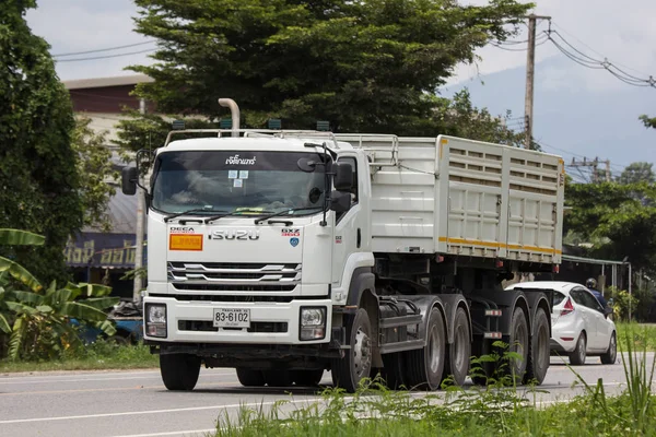 Chiangmai Thailandia Settembre 2018 Private Isuzu Dump Truck Sulla Strada — Foto Stock
